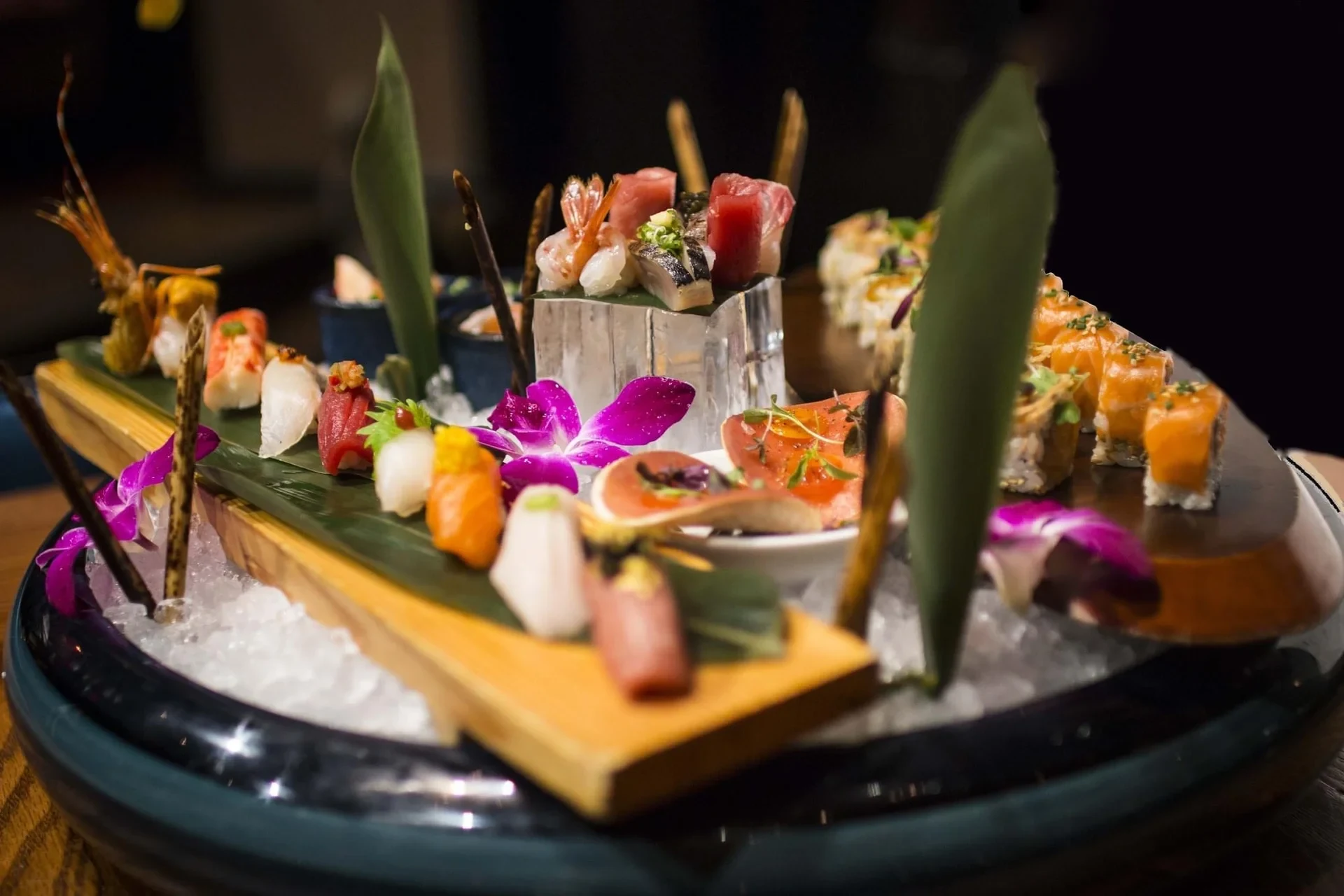 Premium sushi and sashimi platter