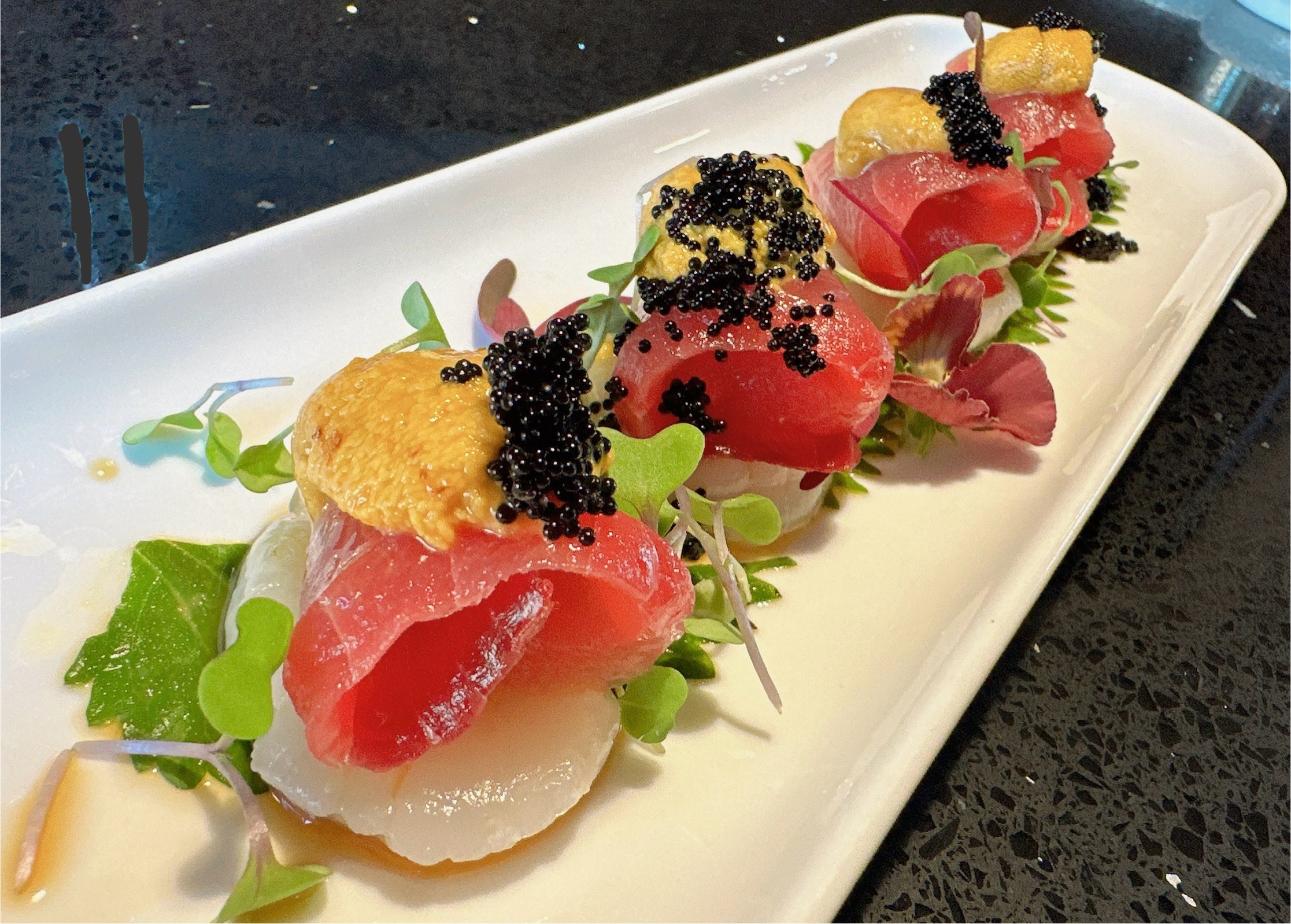 Premium bite-sized Japanese presentation